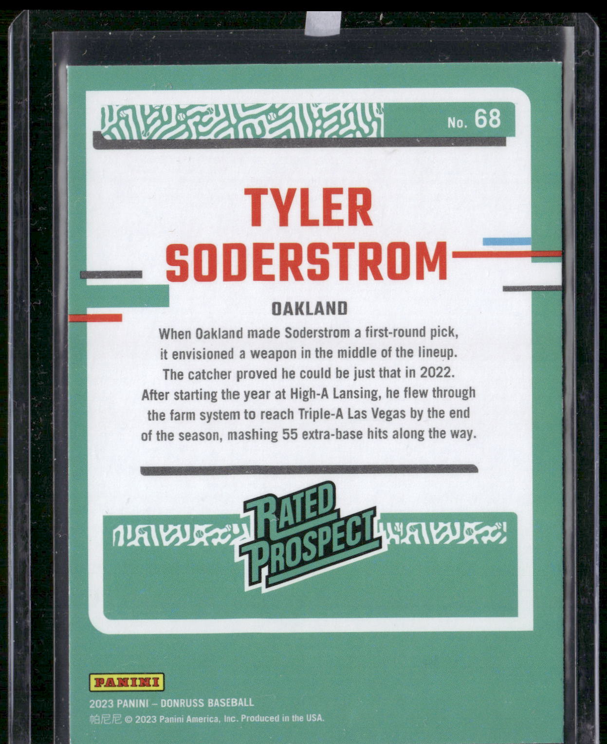 2023 Donruss #68 Tyler Soderstrom