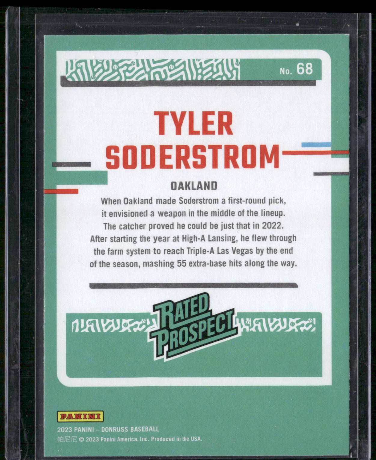 2023 Donruss #68 Tyler Soderstrom
