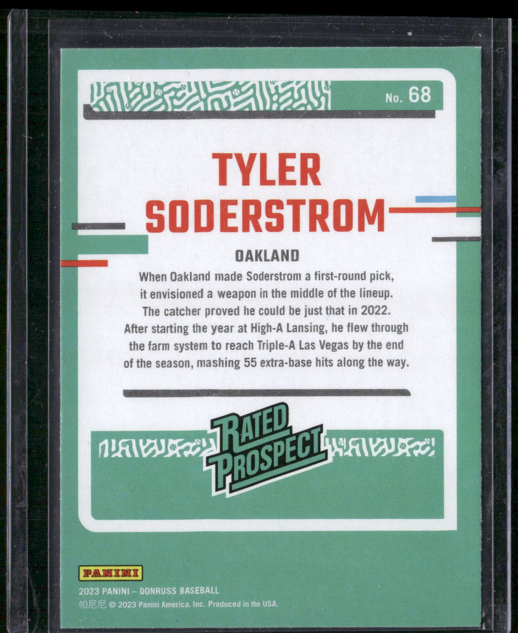 2023 Donruss #68 Tyler Soderstrom