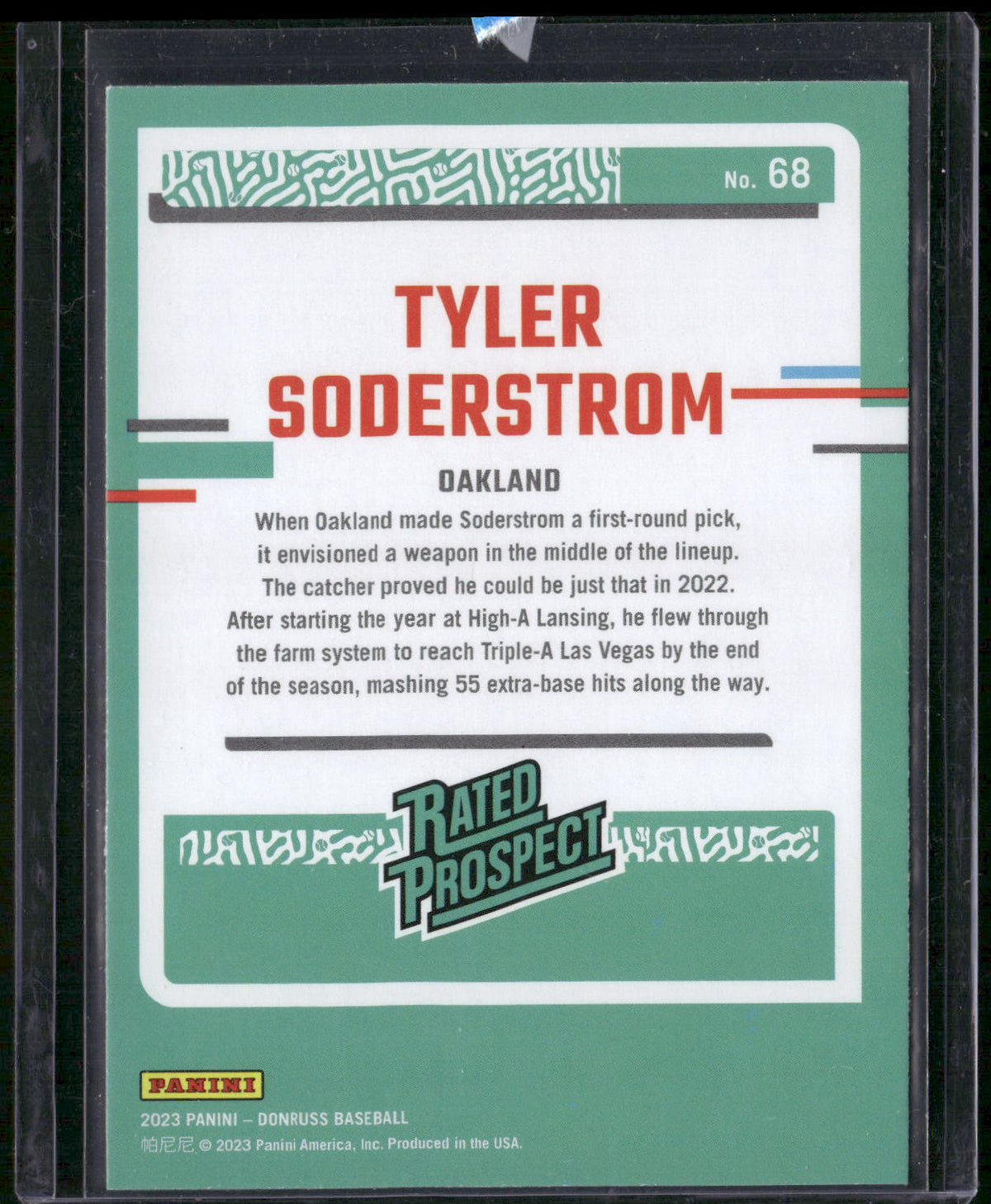 2023 Donruss #68 Tyler Soderstrom