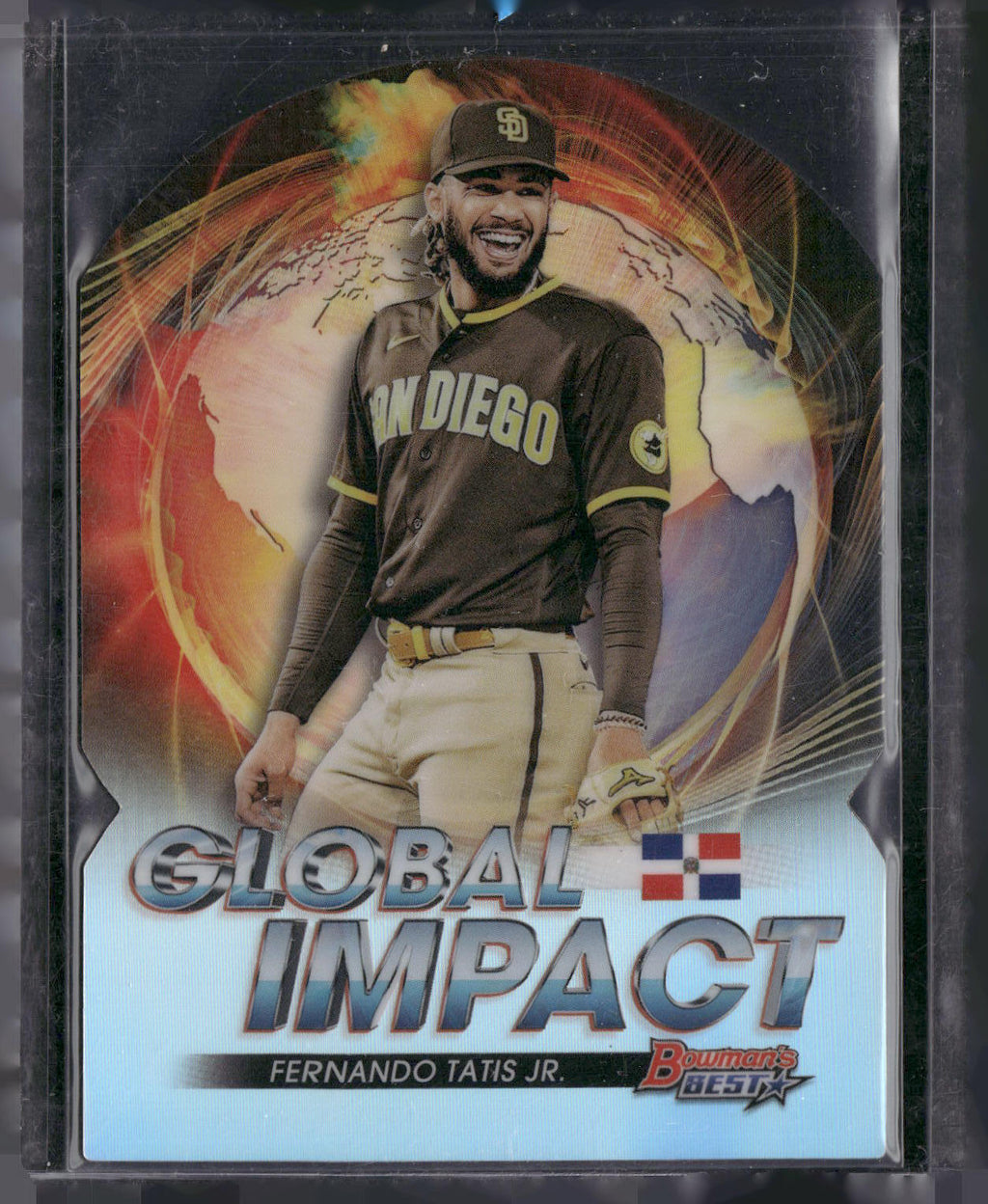 2022 Bowman's Best #GI-21 Fernando Tatis Jr. Global Impact Die Cuts