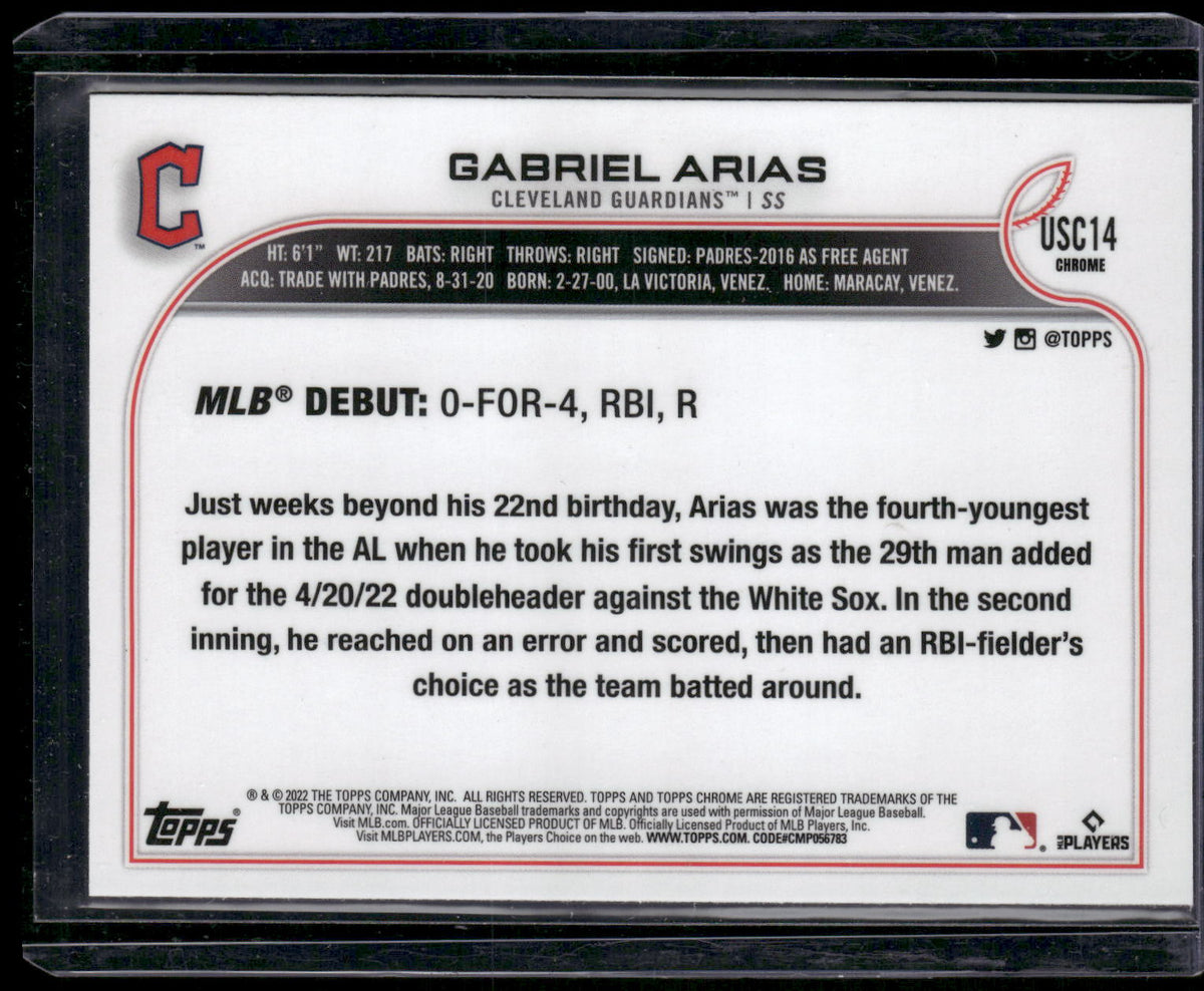 2022 Topps Chrome Update #USC14 Gabriel Arias