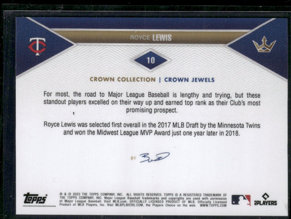2022 Topps x Bobby Witt Jr. Crown Collection #10 Royce Lewis