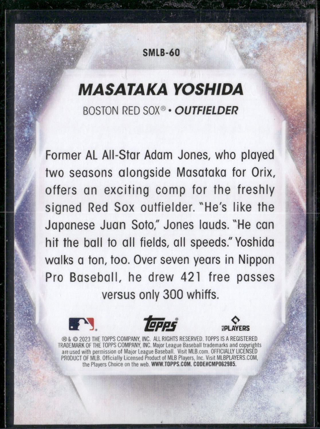 2023 Topps #SMLB-60 Masataka Yoshida Stars of MLB