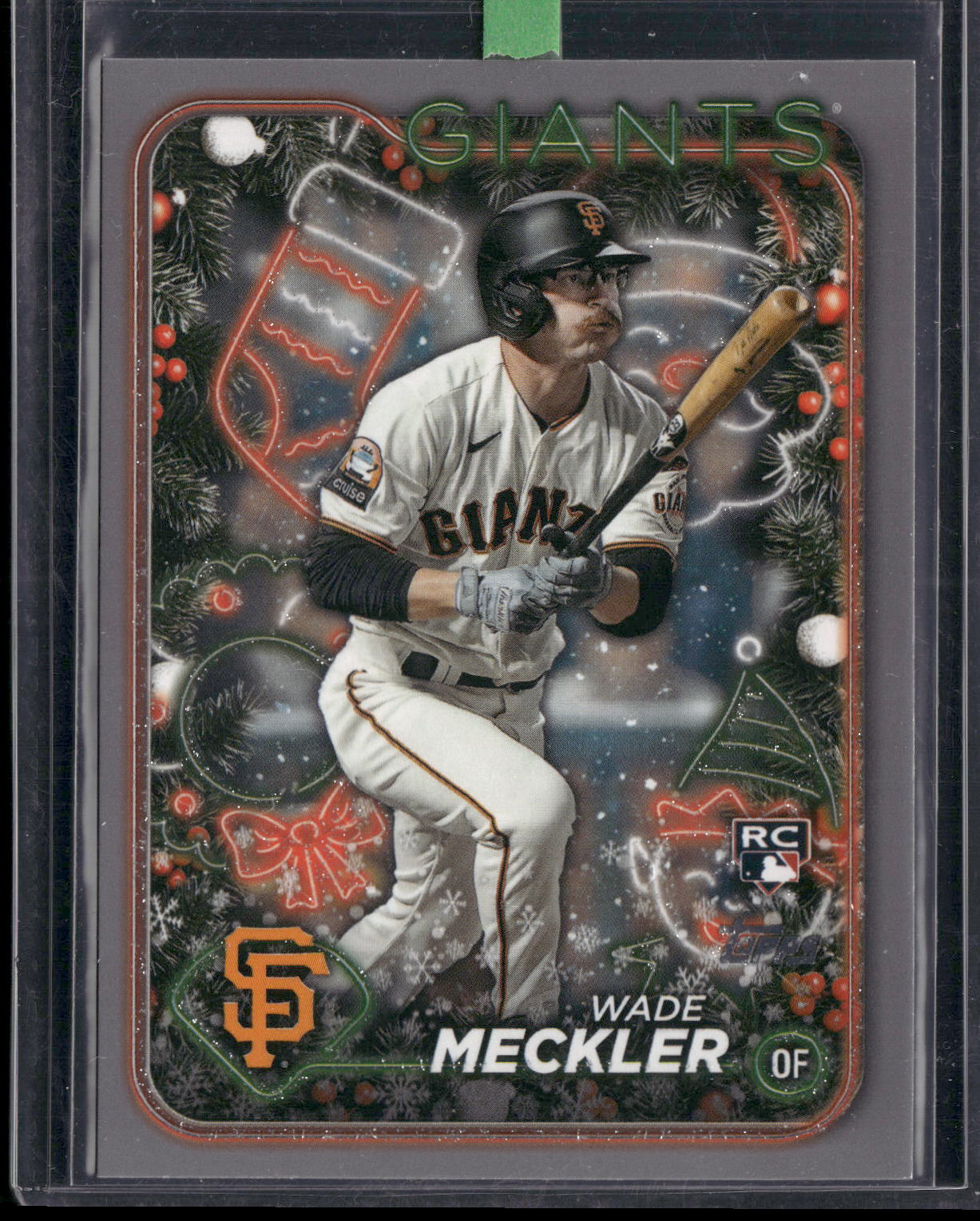 2024 Topps Holiday #H16 Wade Meckler Silver Glitter