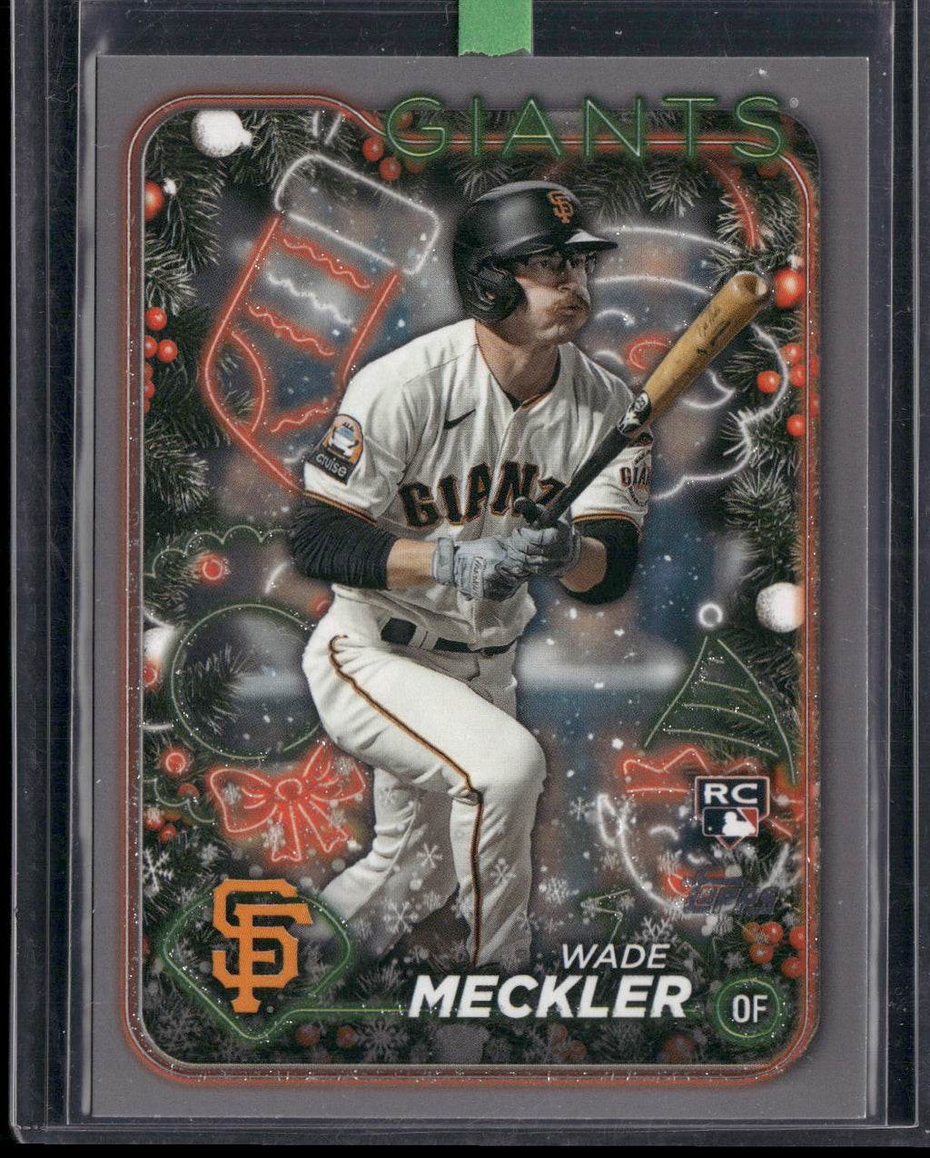 2024 Topps Holiday #H16 Wade Meckler Silver Glitter
