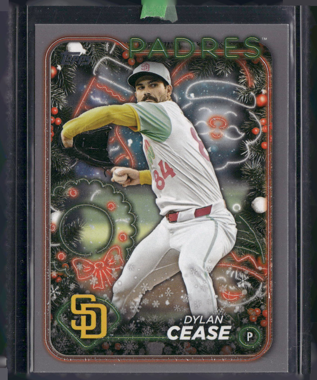 2024 Topps Holiday #H97 Dylan Cease Silver Glitter