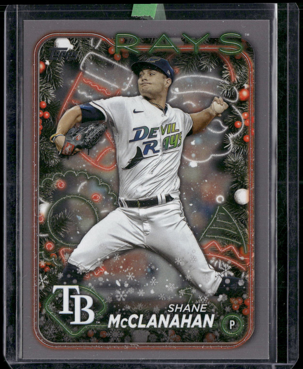 2024 Topps Holiday #H158 Shane McClanahan Silver Glitter