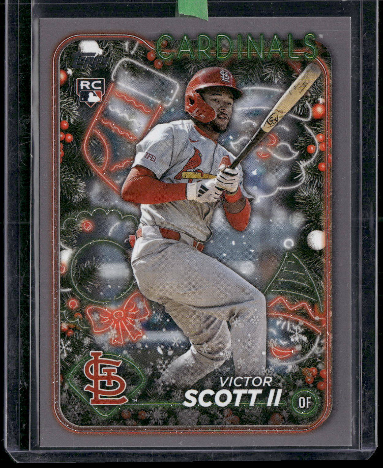 2024 Topps Holiday #H105 Victor Scott II Silver Glitter