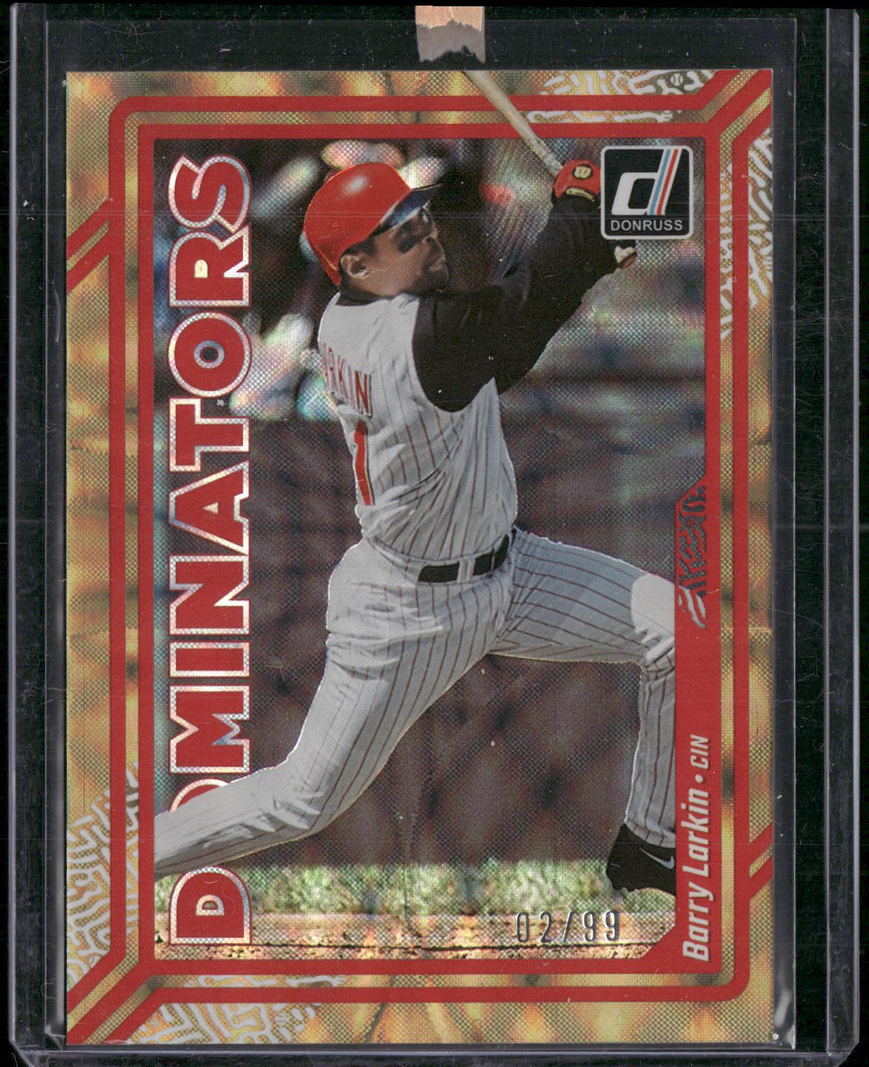 2023 Donruss #D6 Barry Larkin Dominators Gold #/99