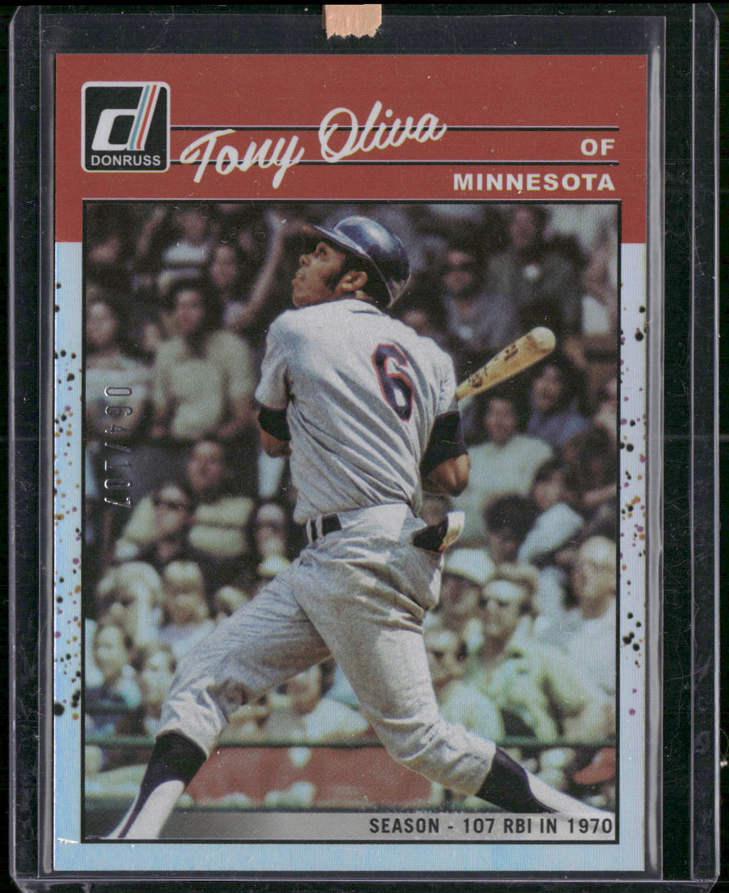 2023 Donruss #287 Tony Oliva Career Stat Line #/107