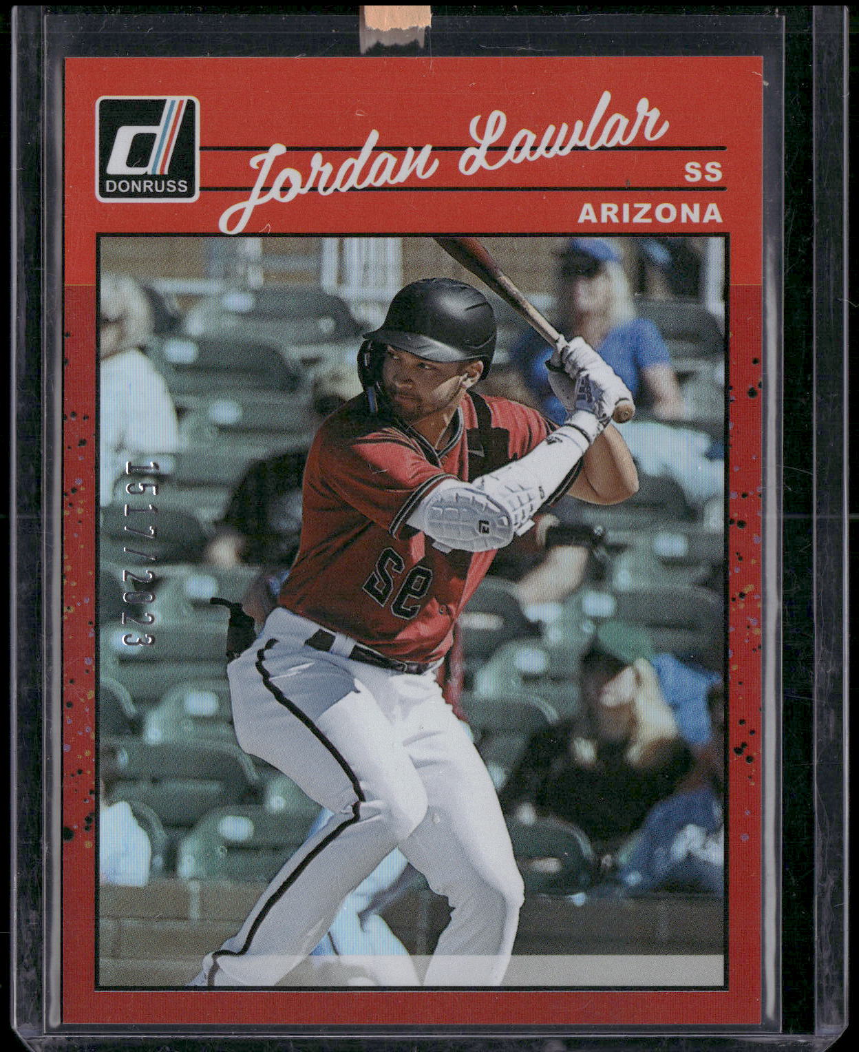 2023 Donruss #244b Jordan Lawlar Holo Red #/2023