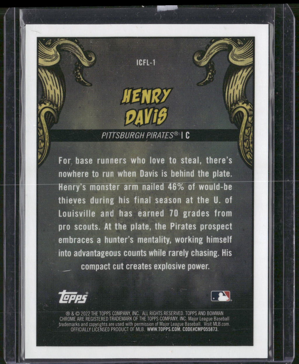 2022 Bowman Chrome #ICFL-1 Henry Davis It Came to the League