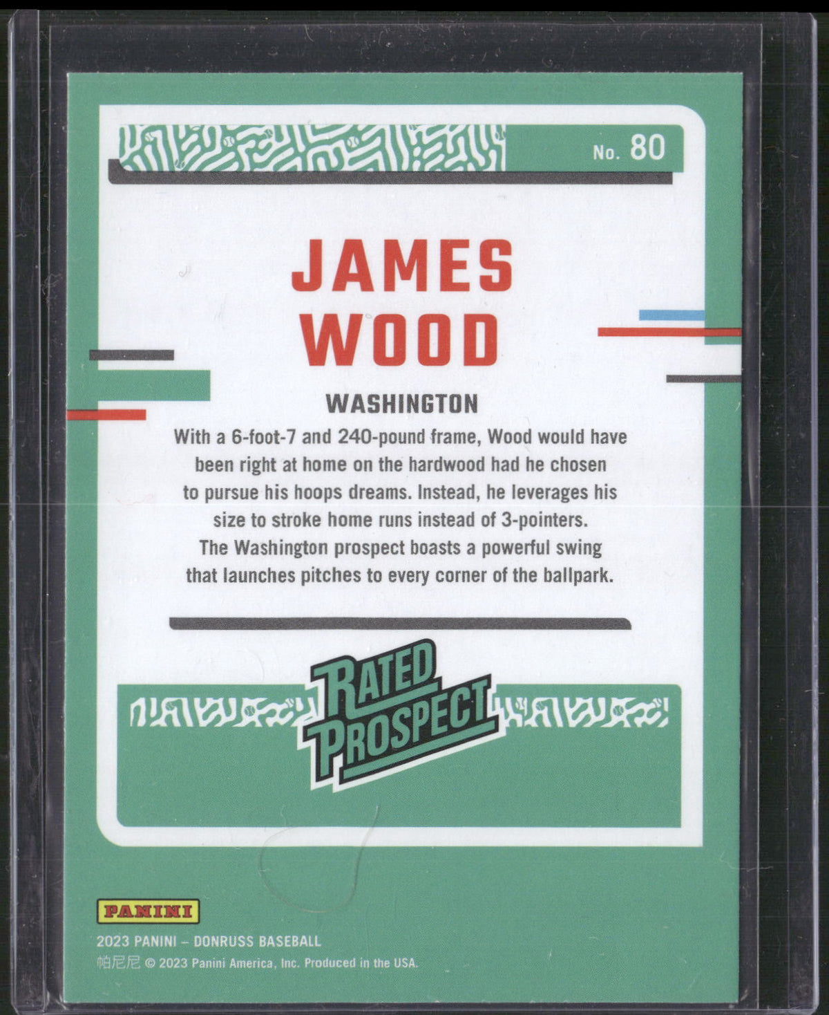2023 Donruss #80 James Wood