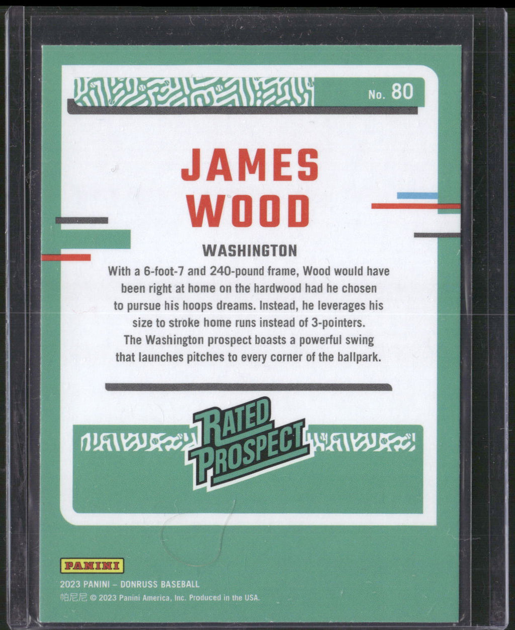 2023 Donruss #80 James Wood