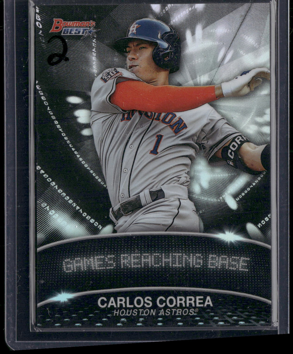 2016 Bowman's Best #SL-CC Carlos Correa Stat Lines