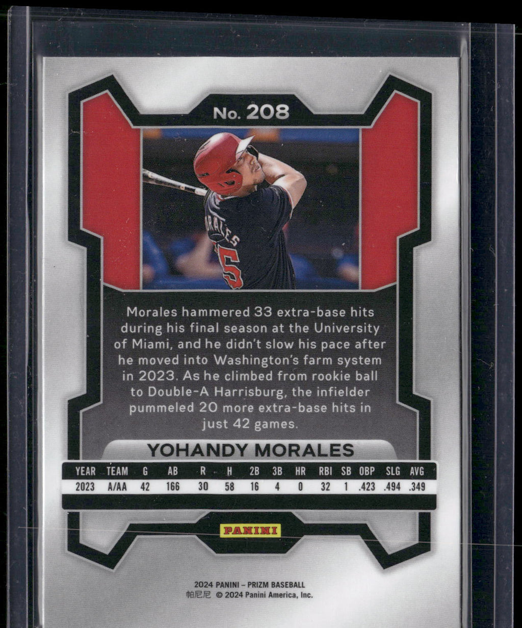 2024 Panini Prizm #208 Yohandy Morales