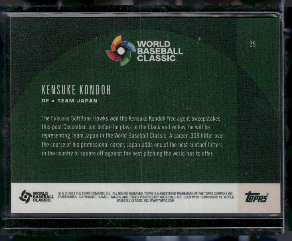 2023 Topps World Baseball Classic Global Stars #25 Kensuke Kondoh