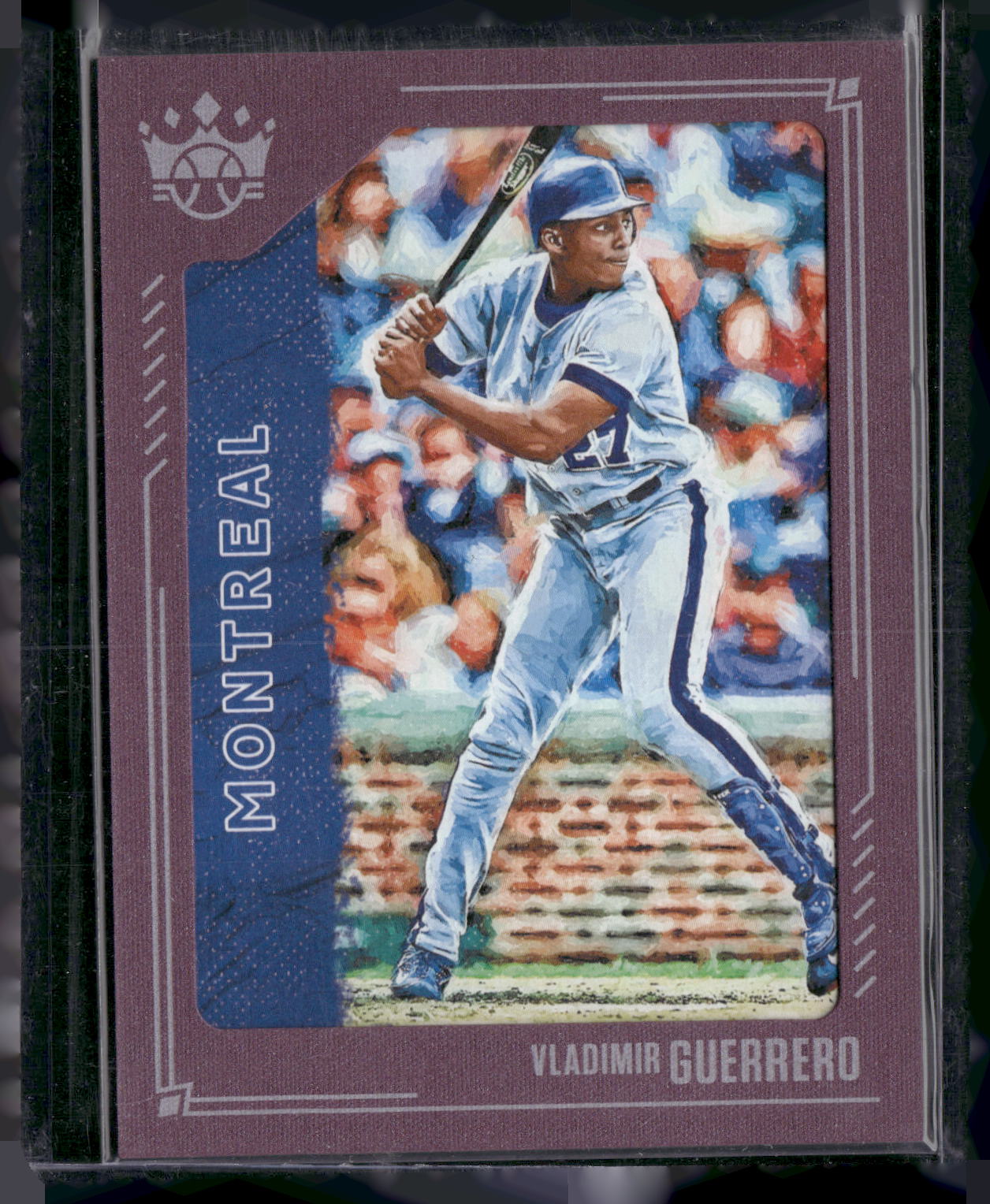 2021 Panini Diamond Kings #29 Vladimir Guerrero Framed Plum