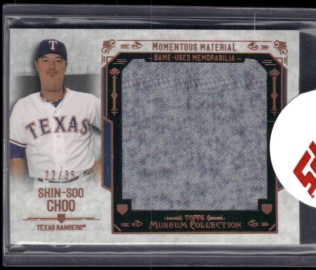 2015 Topps Museum Collection #MMJR-SCO Shin-Soo Choo  Jumbo Relics #/35