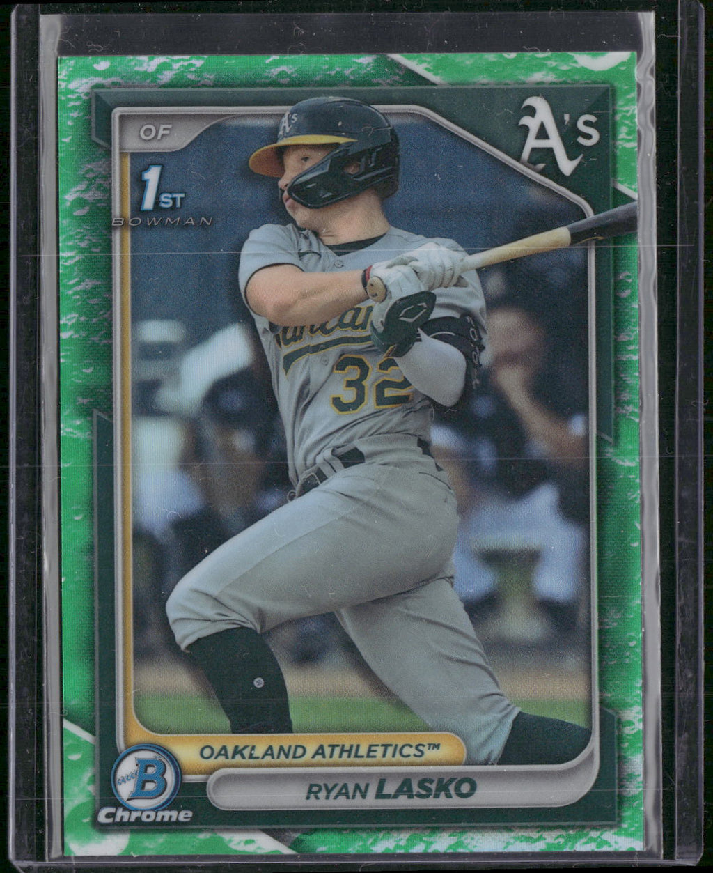 2024 Bowman #BCP-105 Ryan Lasko Chrome Prospects Green Grass Refractors #/99