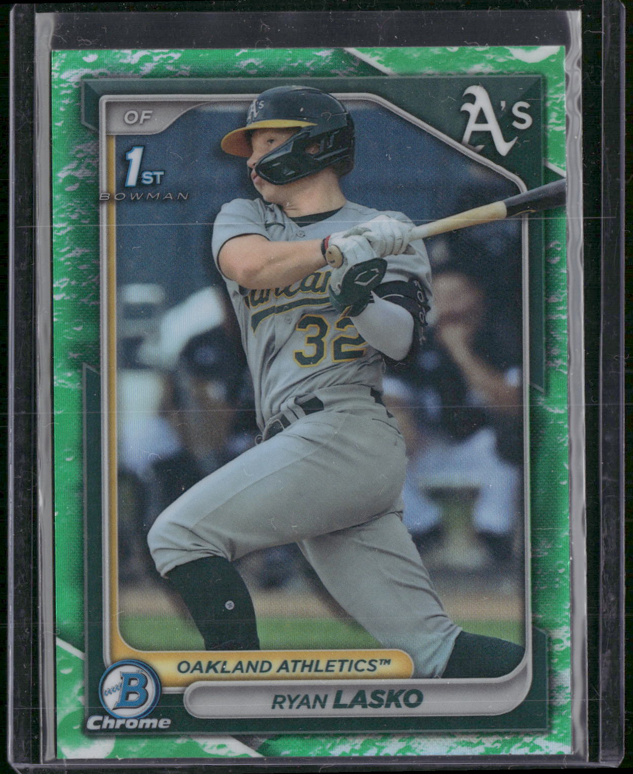 2024 Bowman #BCP-105 Ryan Lasko Chrome Prospects Green Grass Refractors #/99