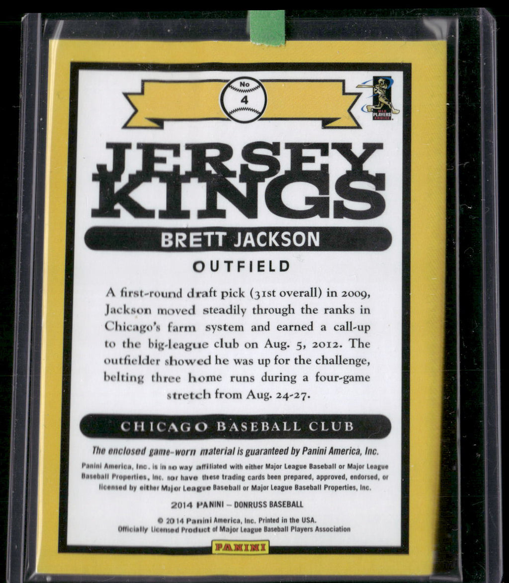 2014 Donruss #4 Brett Jackson Jersey Kings