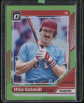 2024 Donruss #31 Mike Schmidt Optic Lime Green Prizms #/149