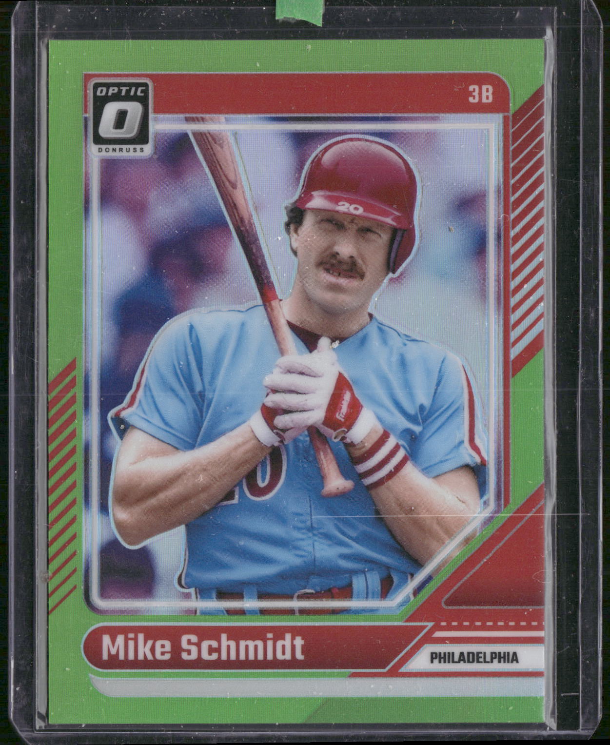 2024 Donruss #31 Mike Schmidt Optic Lime Green Prizms #/149