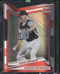 2022 Panini Elite Extra Edition #85 Karson Milbrandt Prime #s A Die Cut #/90