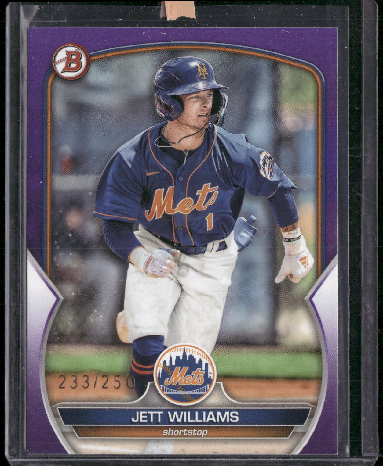 2023 Bowman #BP-49 Jett Williams Prospects Purple #/250