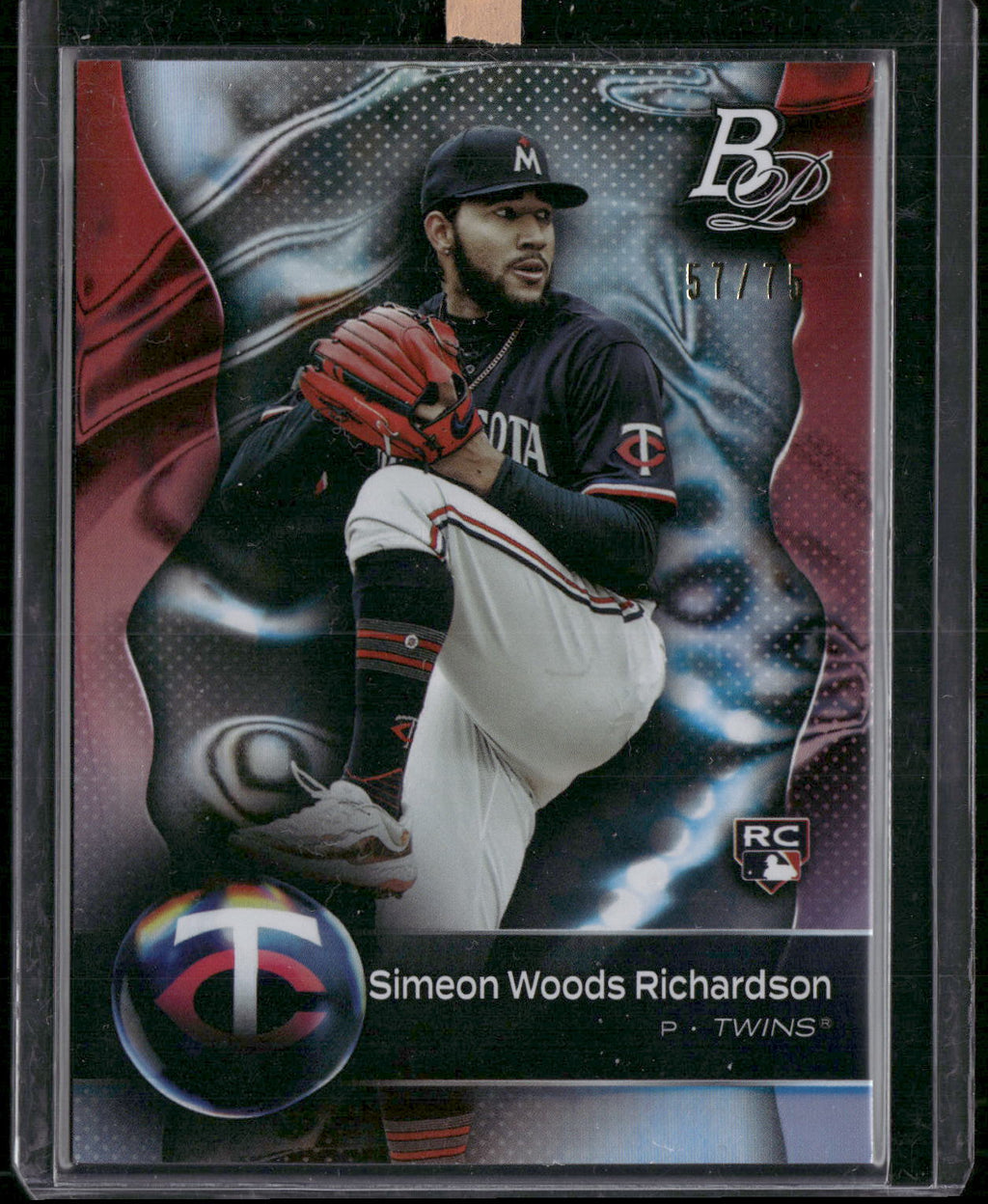 2023 Bowman Platinum #99 Simeon Woods Richardson Platinum Bar Foil #/75