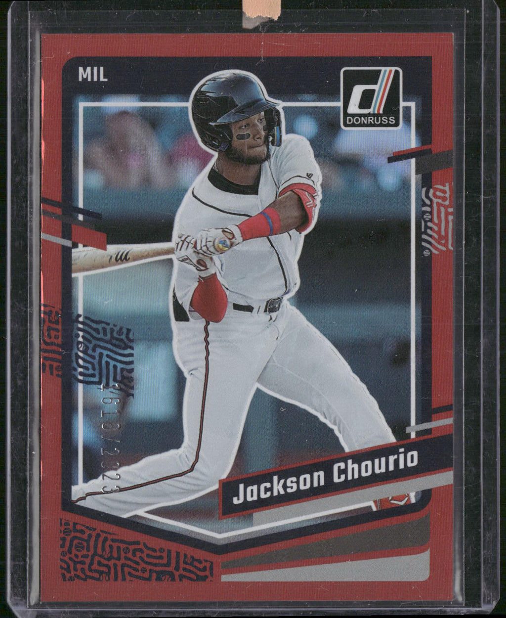 2023 Donruss #106 Jackson Chourio Holo Red #/2023