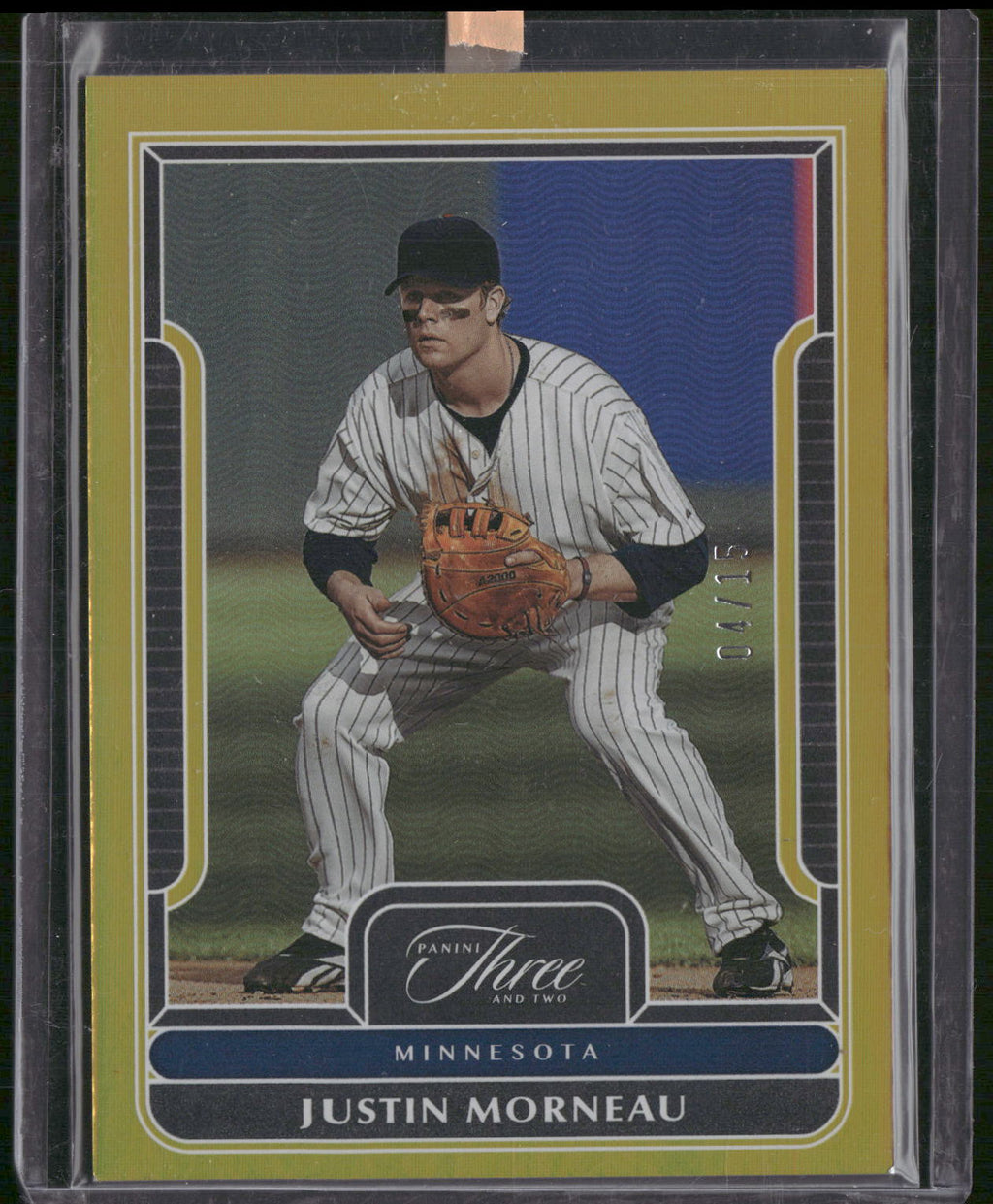 2023 Panini Three and Two #96 Justin Morneau Holo Gold #/15