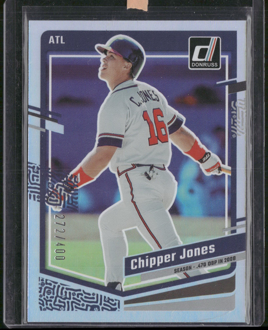 2023 Donruss #216 Chipper Jones Season Stat Line #/400