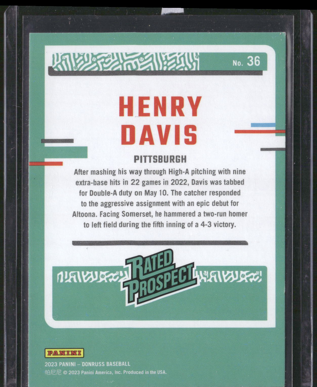 2023 Donruss #36 Henry Davis