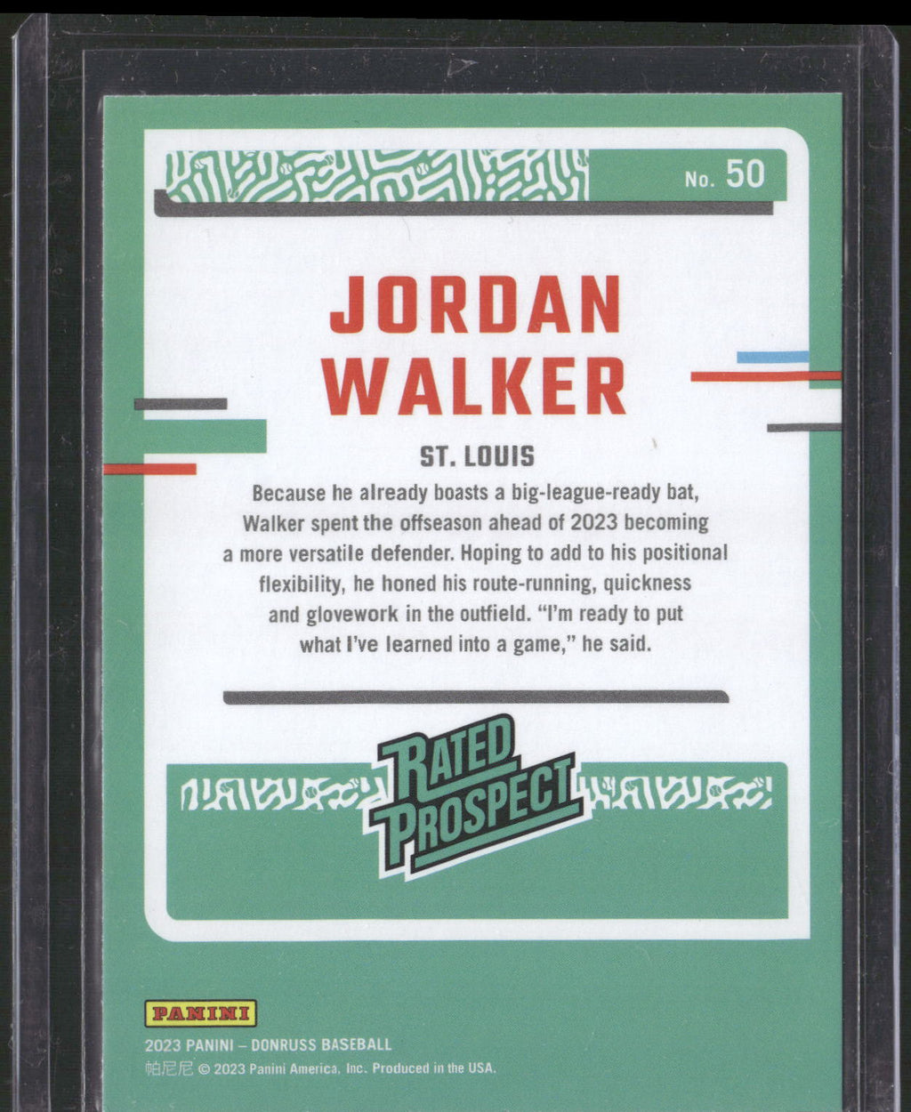 2023 Donruss #50 Jordan Walker