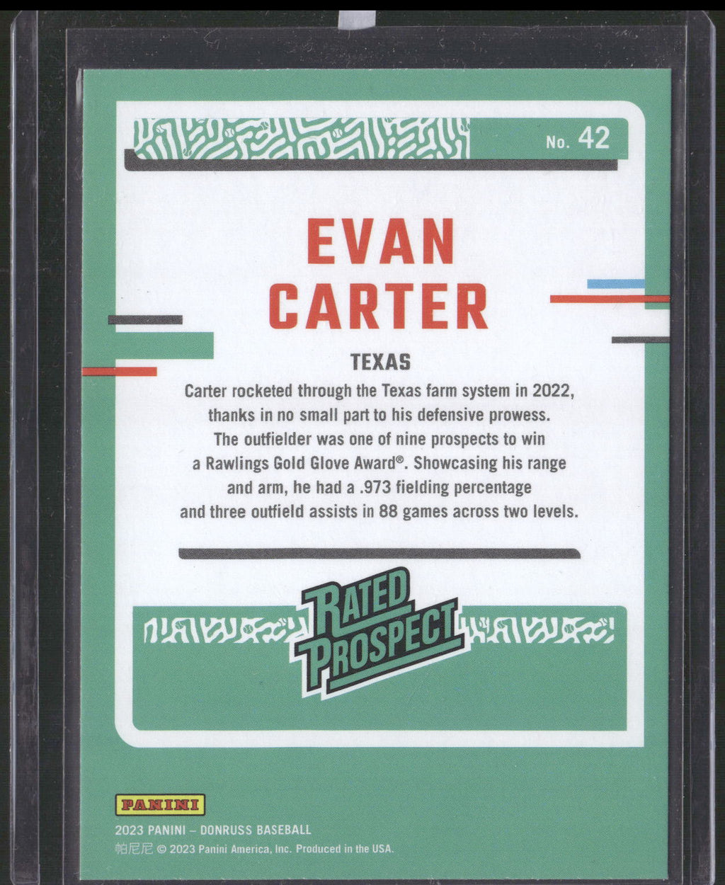 2023 Donruss #42 Evan Carter