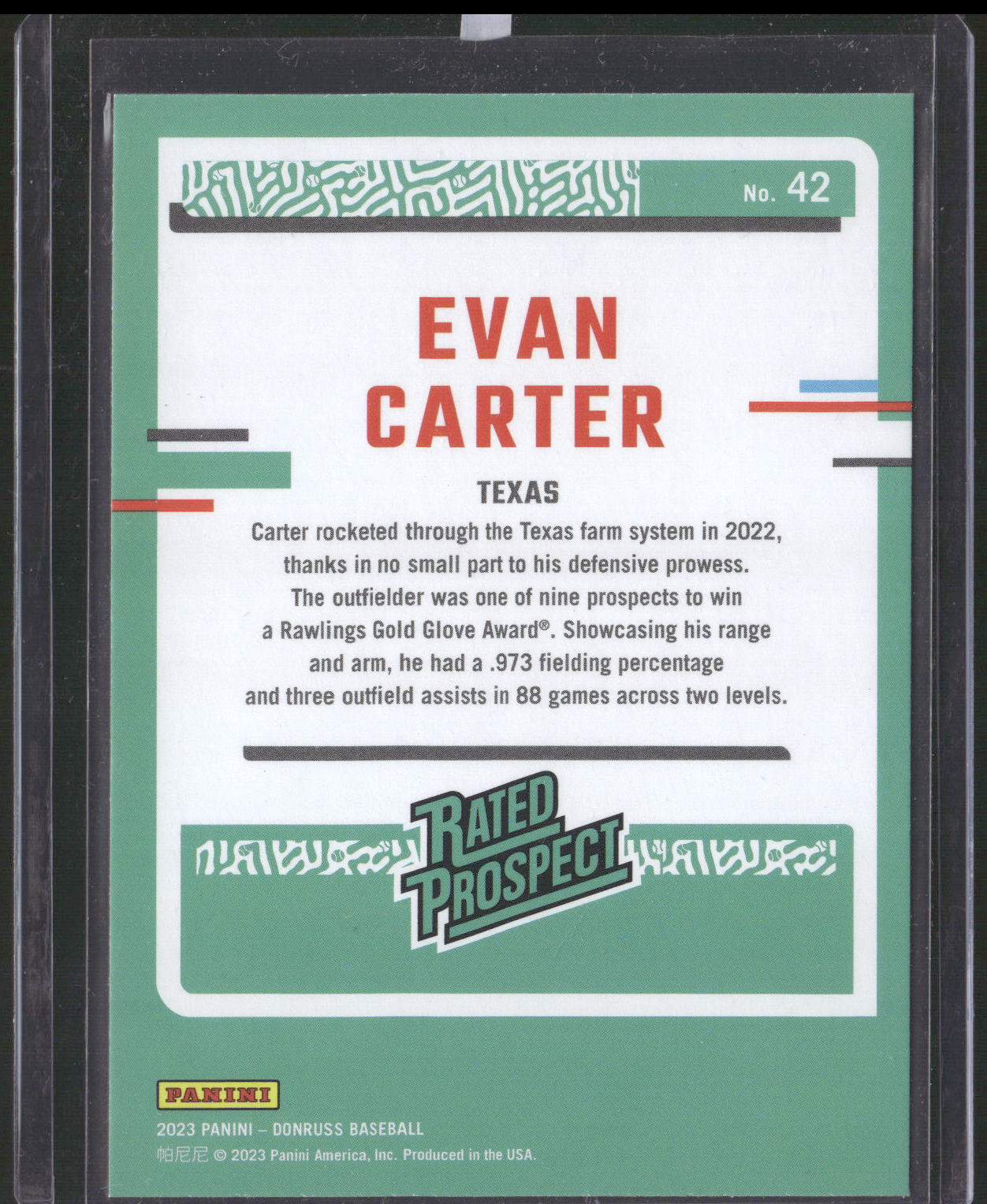 2023 Donruss #42 Evan Carter