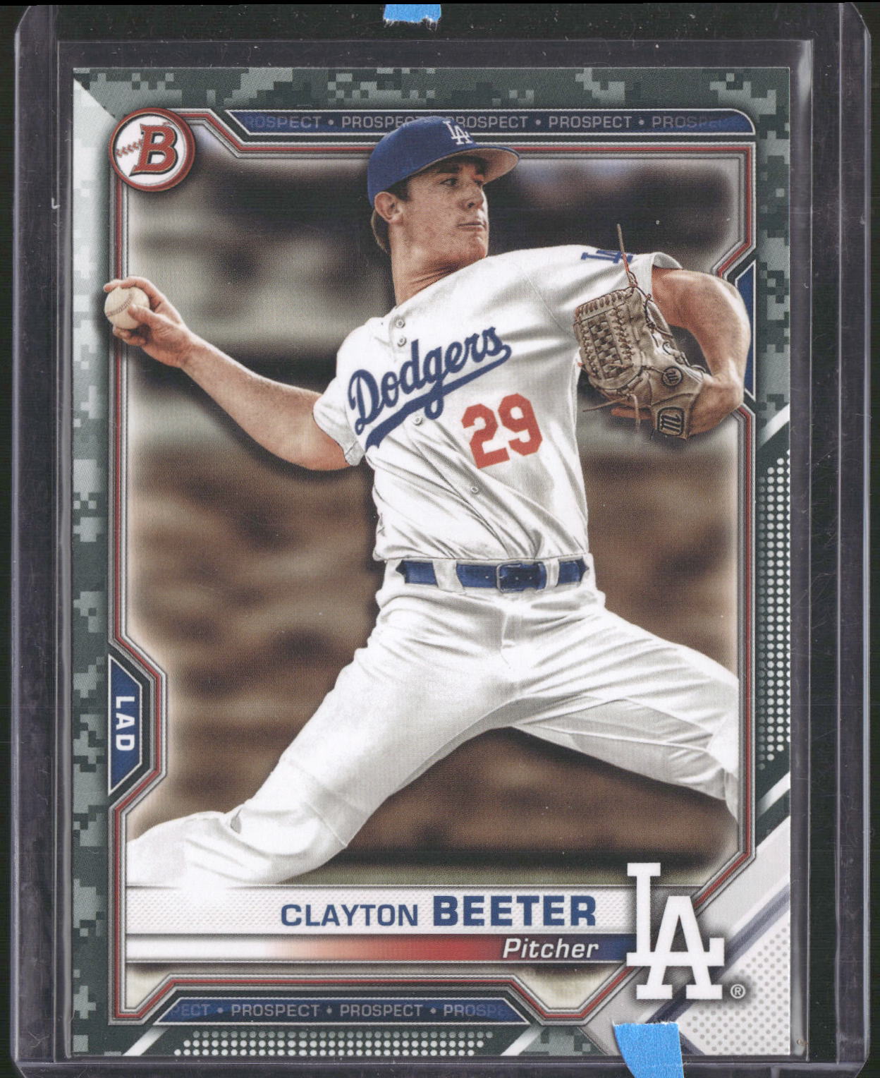 2021 Bowman #BP-16 Clayton Beeter Prospects Camo