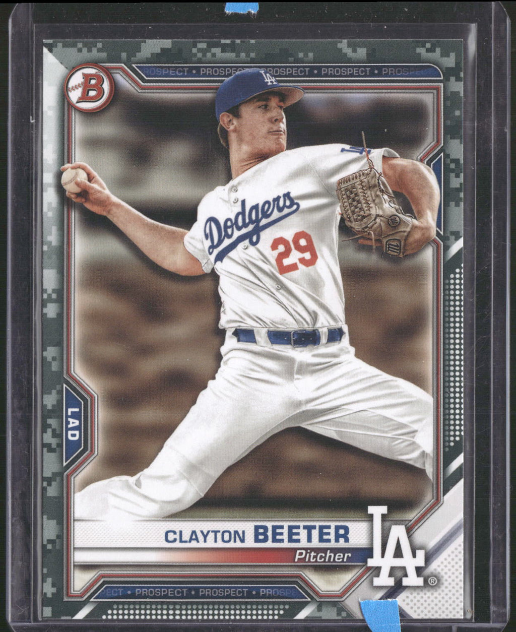 2021 Bowman #BP-16 Clayton Beeter Prospects Camo