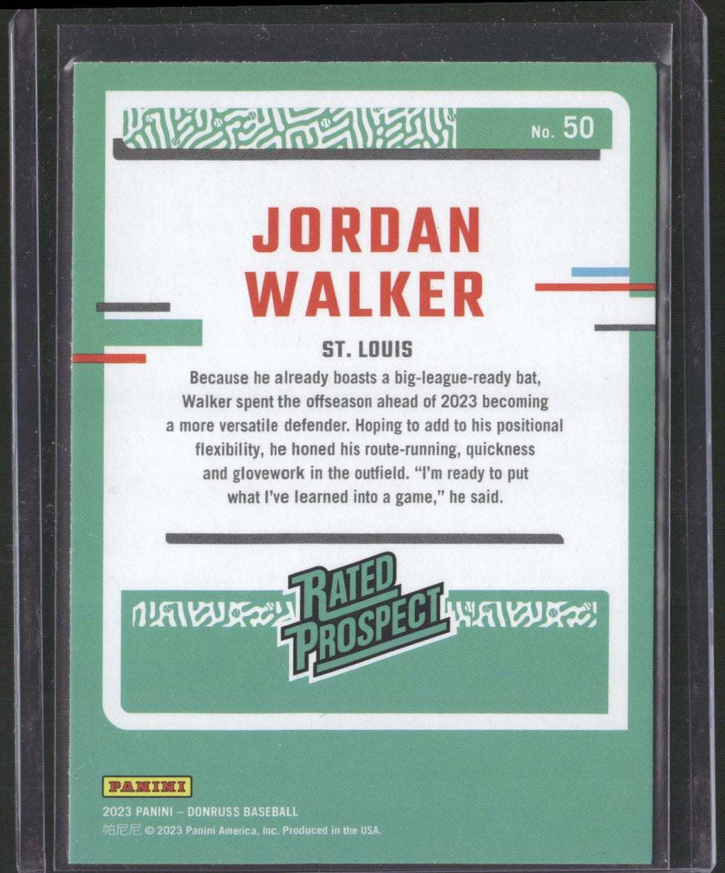 2023 Donruss #50 Jordan Walker