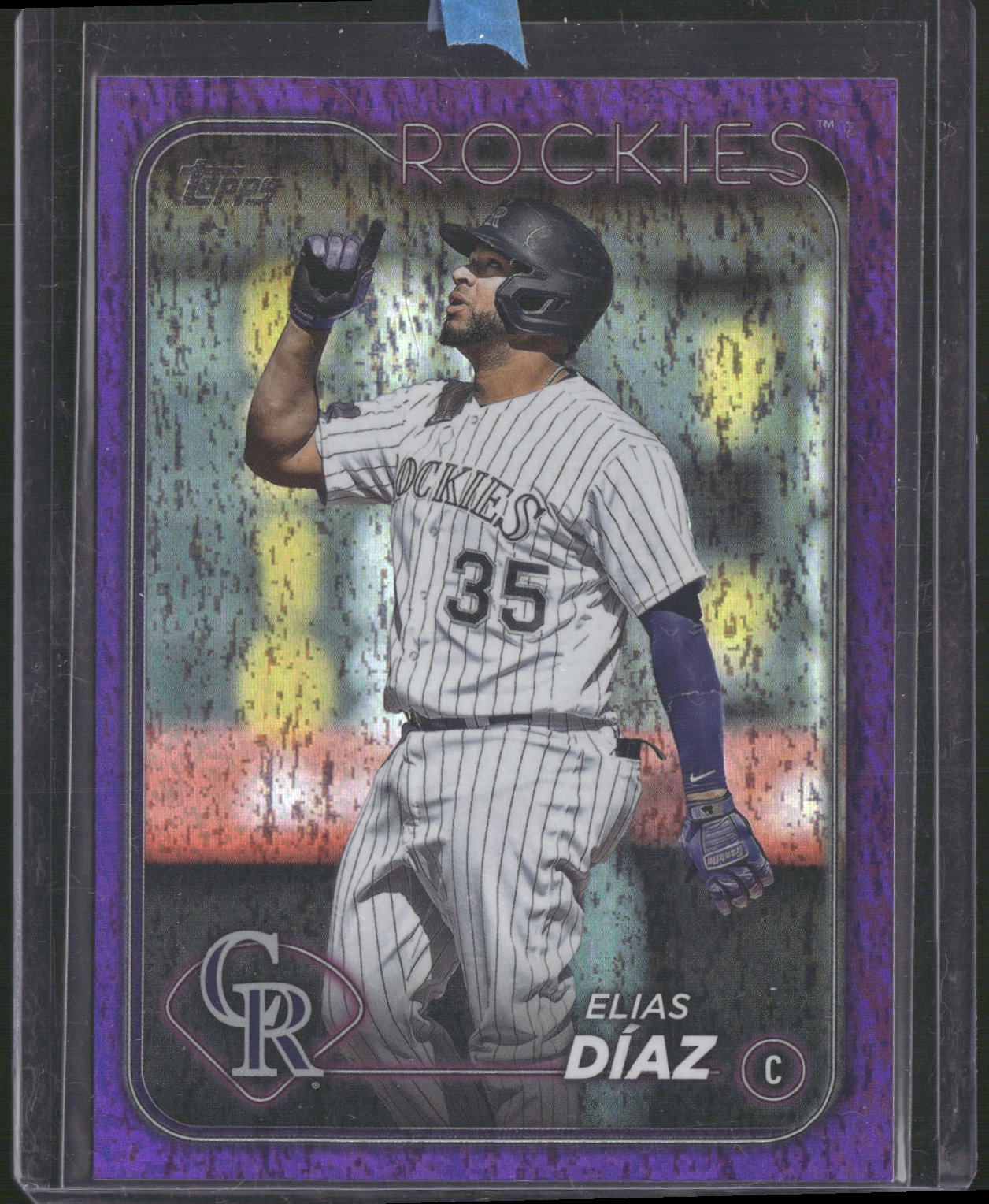 2024 Topps #161 Elias Díaz Purple Holofoil #/799