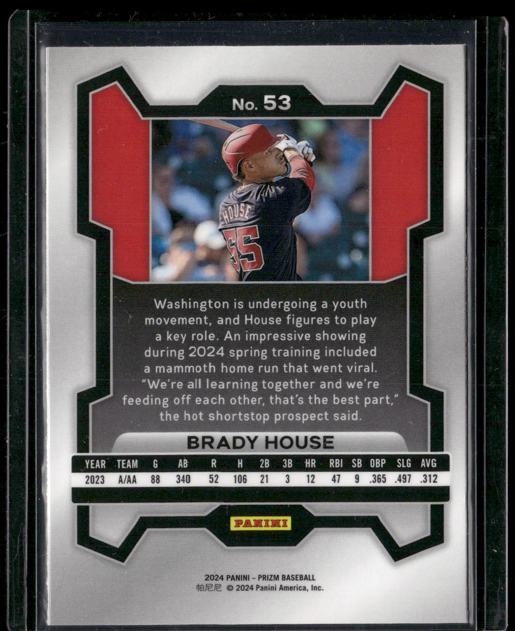 2024 Panini Prizm #53 Brady House