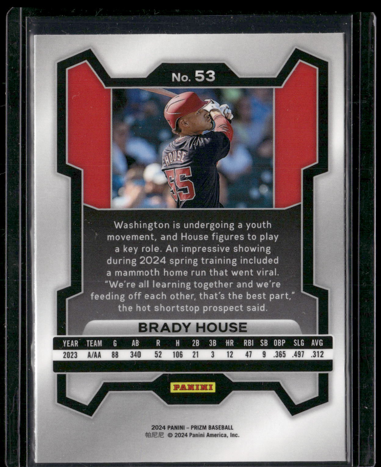 2024 Panini Prizm #53 Brady House