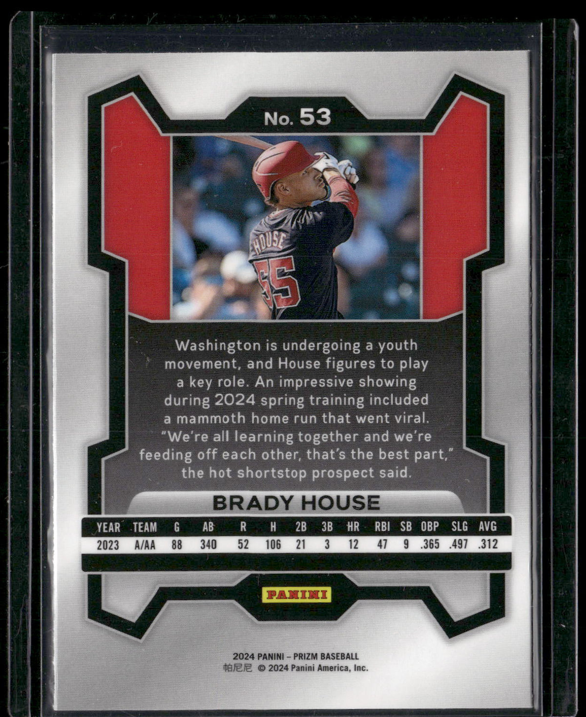 2024 Panini Prizm #53 Brady House