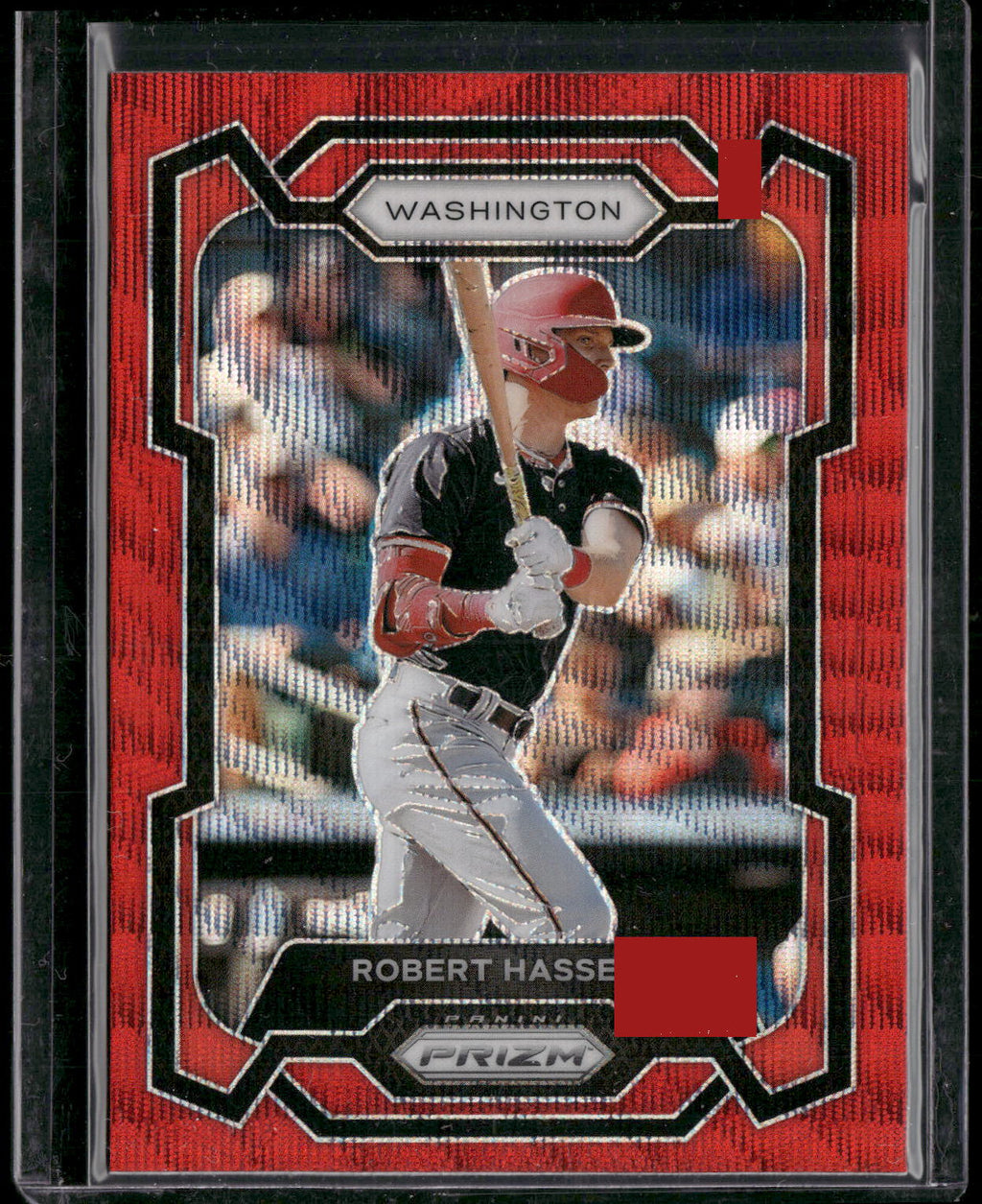 2024 Panini Prizm #194 Robert Hassell Ruby Wave Prizms