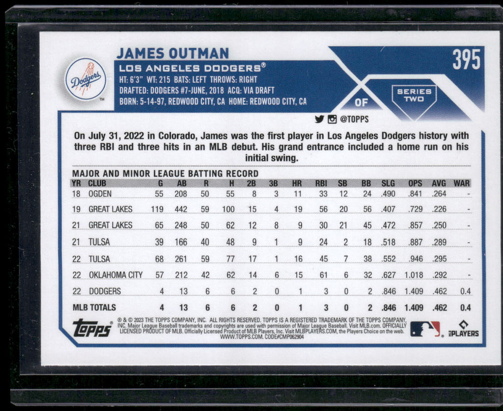 2023 Topps #395 James Outman