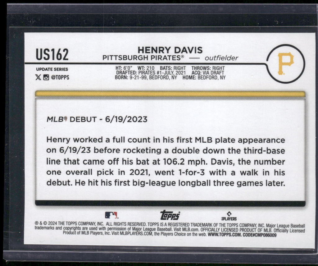 2024 Topps Update #US162 Henry Davis