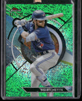 2023 Finest #5 Bo Bichette Green Speckle Refractor #/125